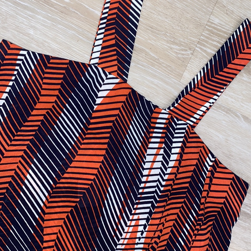 Zara Chevron Multi Color Top - Picture 2 of 7